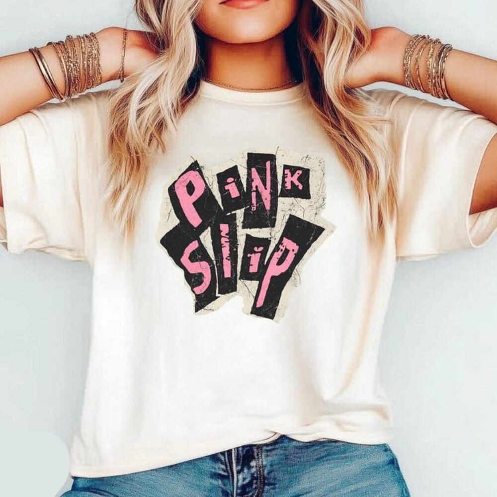 Pink Slip T-Shirt, Freakier Friday Tee, Inspired Band Graphic Tee, Retro Band
